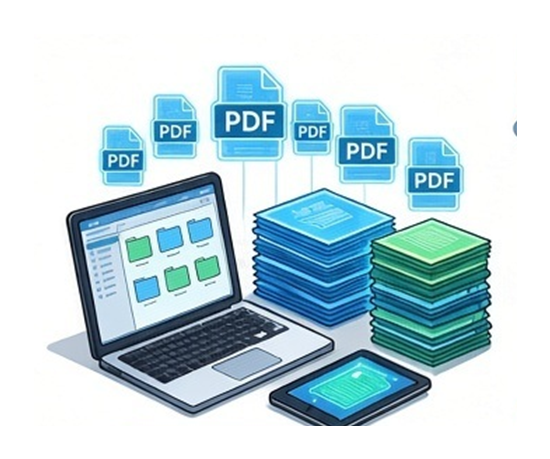 Organized digital PDF records